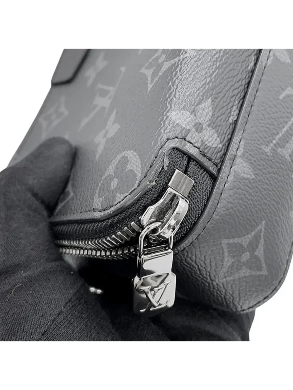 Louis Vuitton Shoulder Bag Monogram Eclipse Alpha Wearable Wallet Black